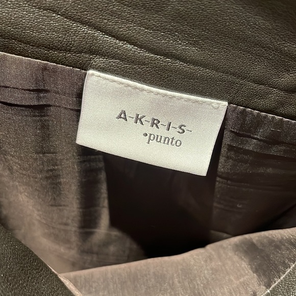 Akris Punto leather skirt. Size 12. - Picture 3 of 3